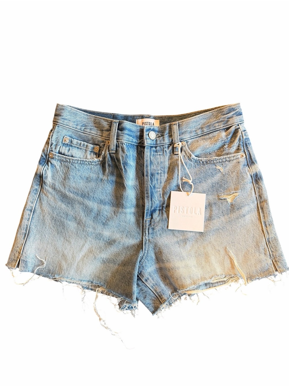 pistola nova denim shorts abroad vintage